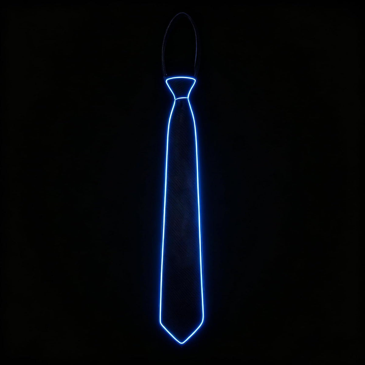 TINAYAUE Light Up Tie, LED Neon Glowing Necktie Bow Ties for Men Women Glow in The Dark Halloween Party Festival Rave Costume