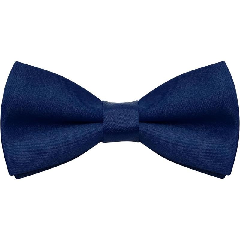 Kids' Black Bow Pre-tied Polyester Satin Bowtie - Double-Layer Unisex Neckwear with Adjustable Strap for Boys, Weddings, Christmas, Birthday, Sports, Graphic Casual Daily Use