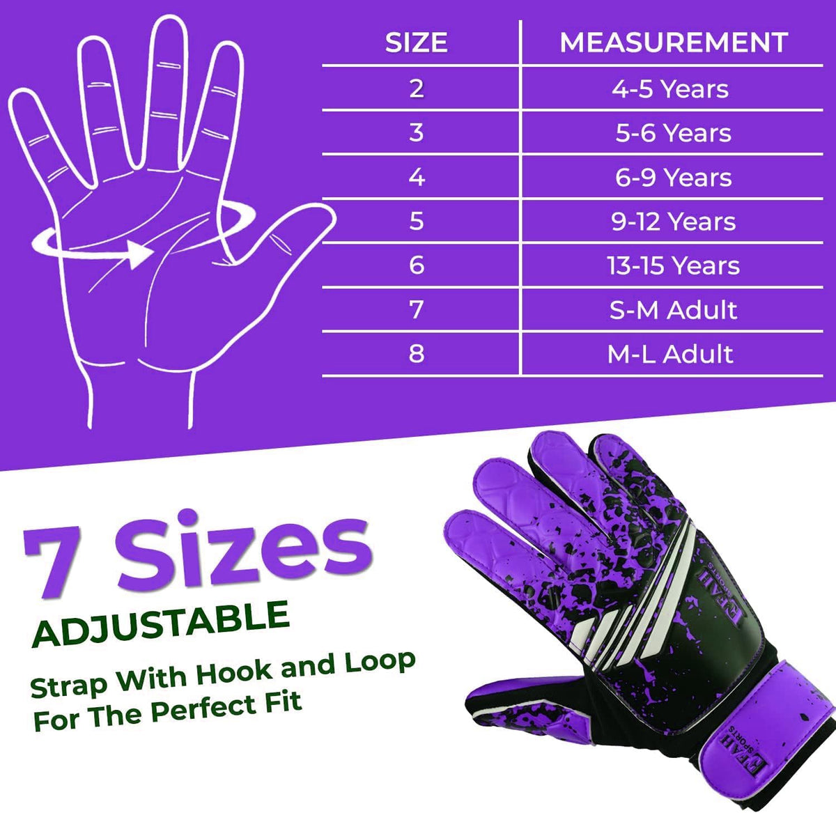 Soccer Goalie Goalkeeper Gloves for Kids Boys Children Youth