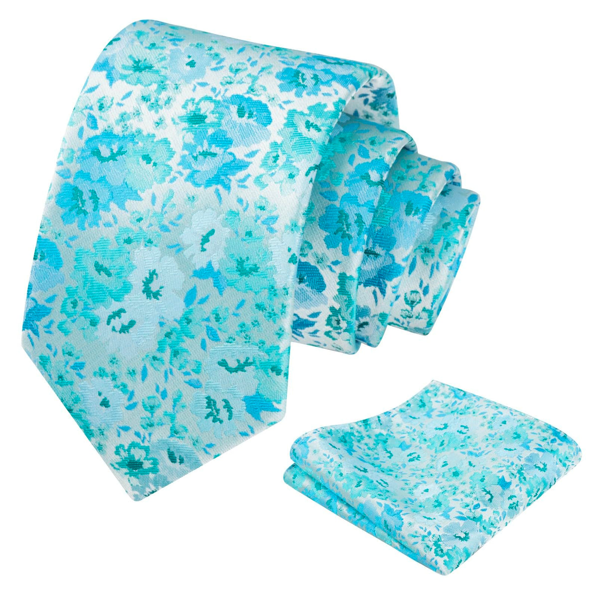 Alizeal Mens 3.15'' Colorful Flower Necktie Set