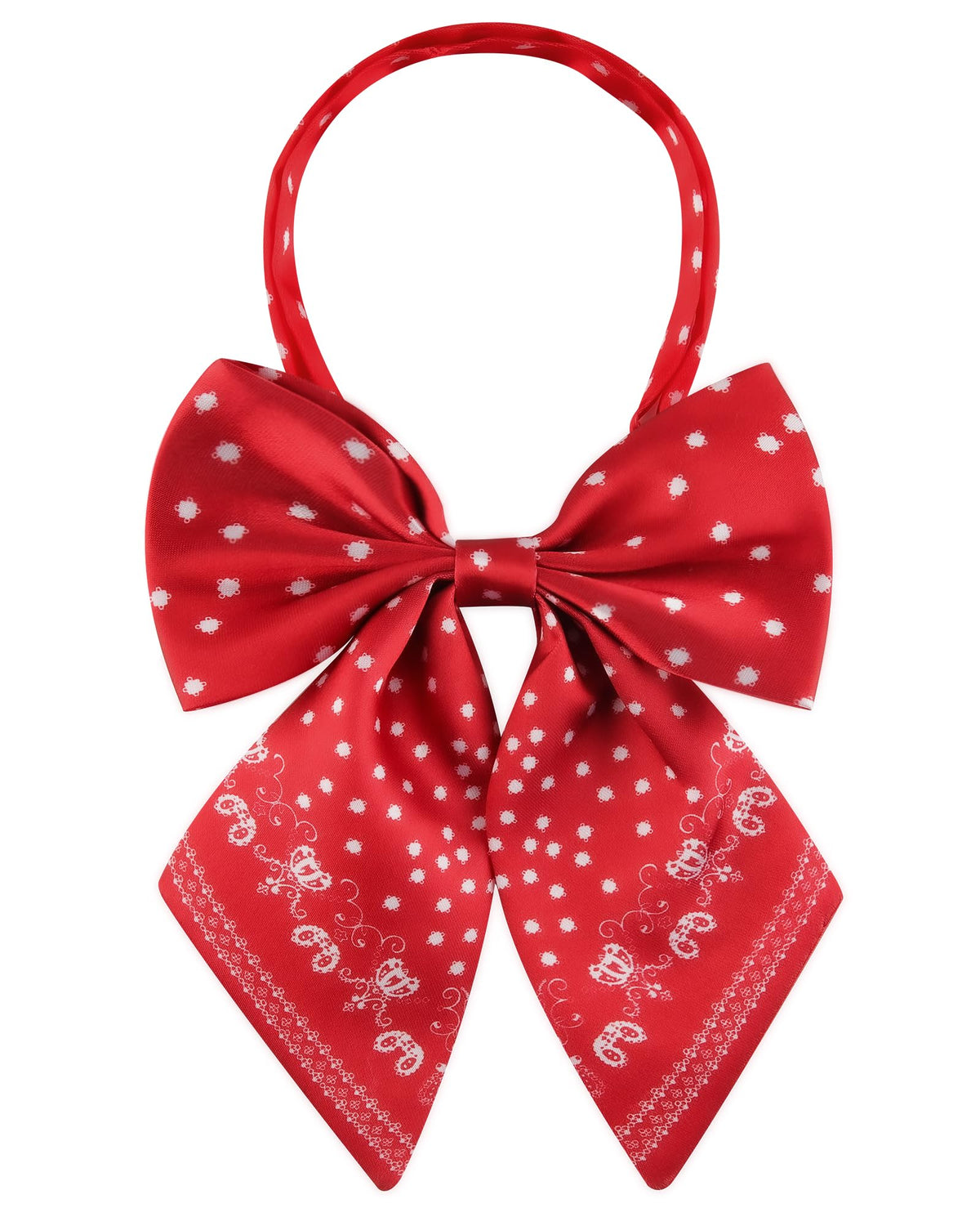 AWAYTR Ladies Adjustable Pre Tied Bowtie - Solid Color Bow Ties for Women