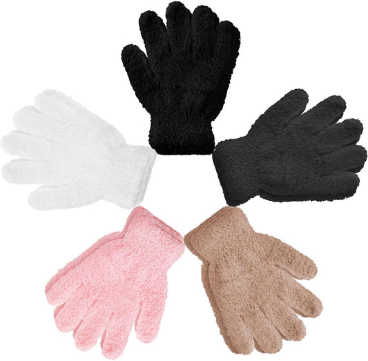Syhood 5 Pairs Winter Toddler Gloves