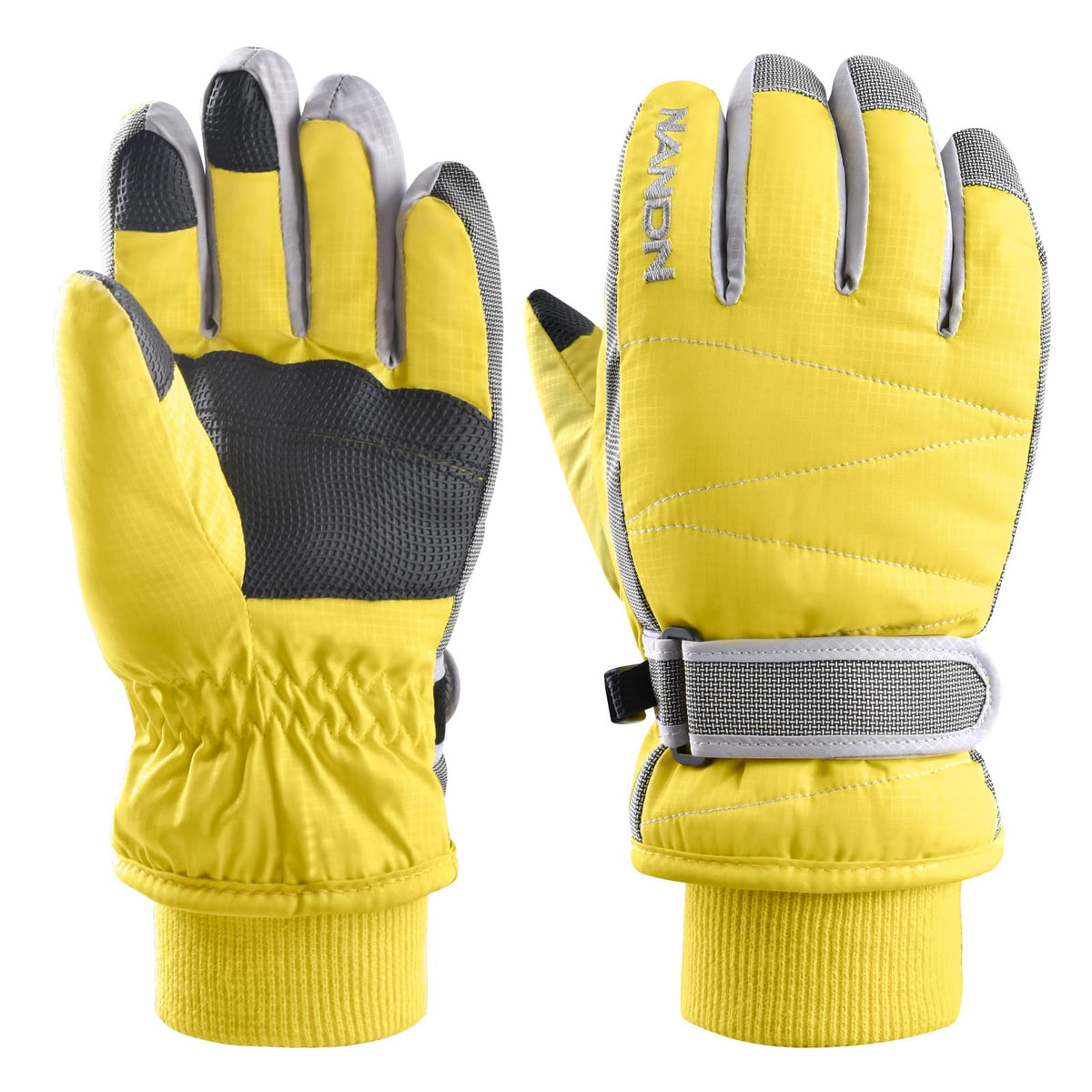Azarxis Kids Ski Snow Gloves, Waterproof Winter Mittens for Boys Girls