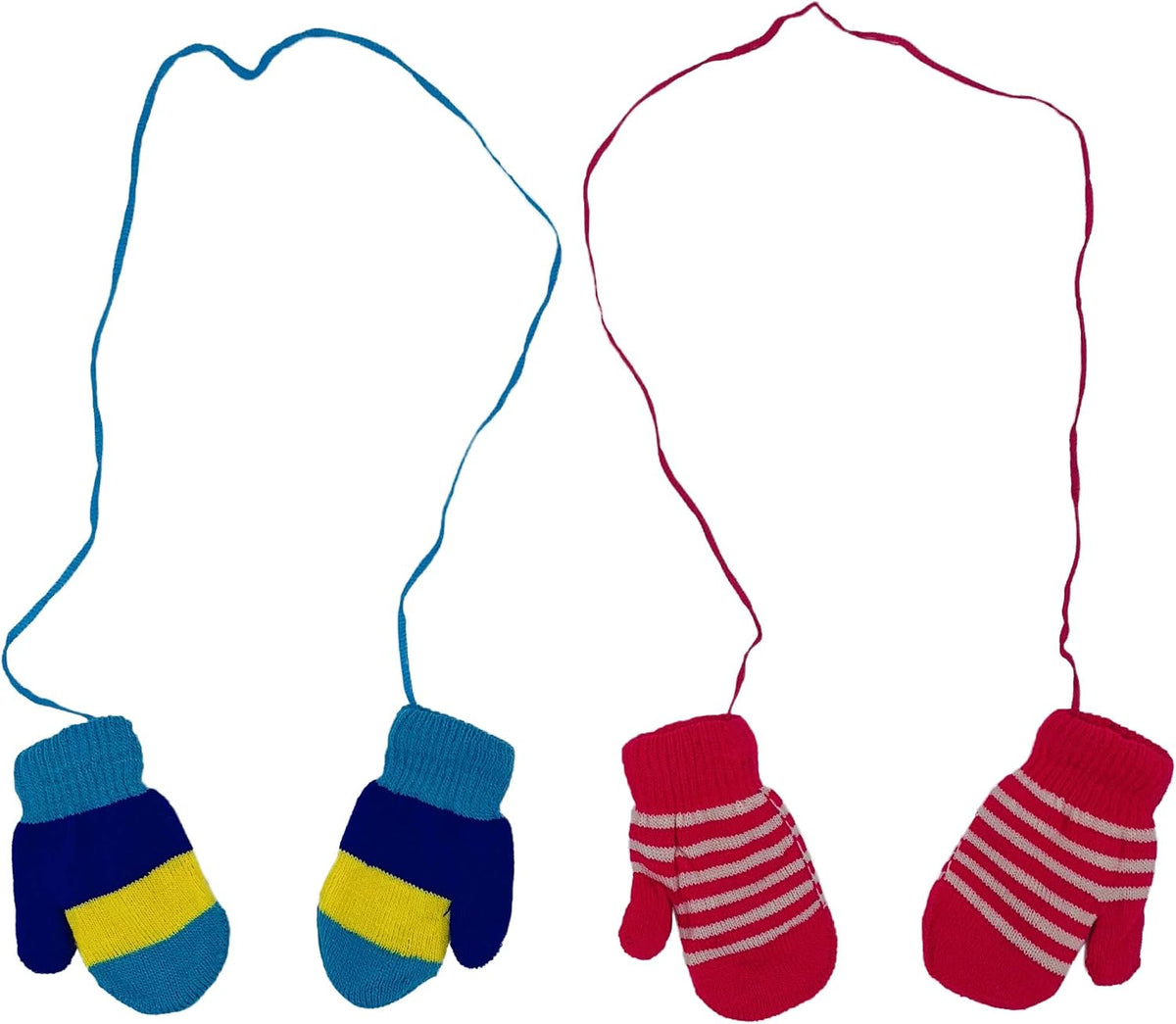 12 Pairs Kids Winter Gloves, Children Bulk Pack Fun Colorful Cute Magic Glove for Boys & Girls