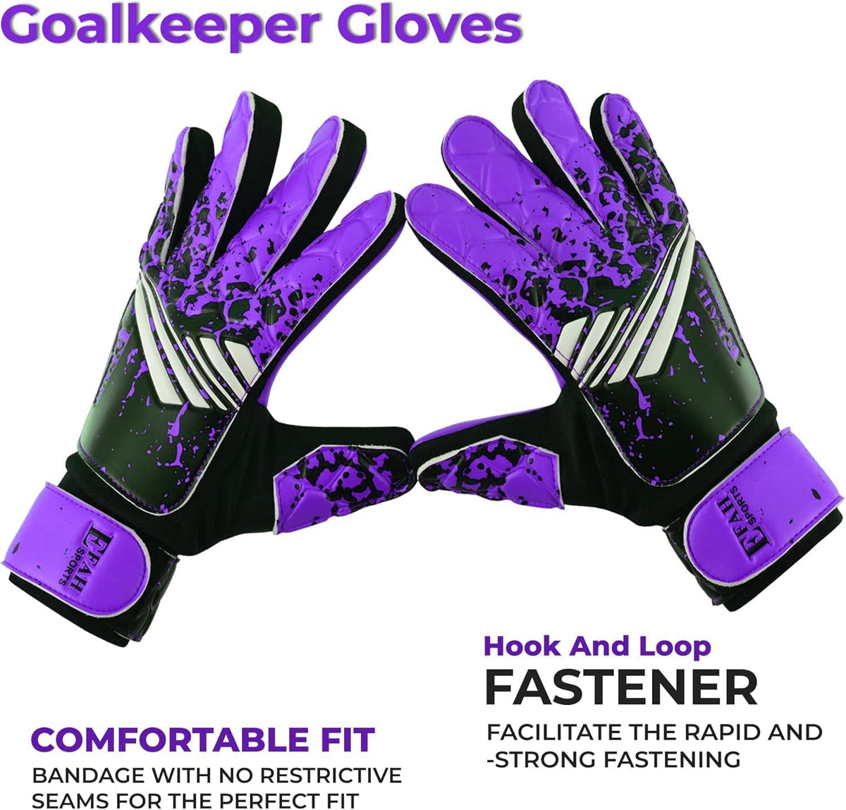 Soccer Goalie Goalkeeper Gloves for Kids Boys Children Youth