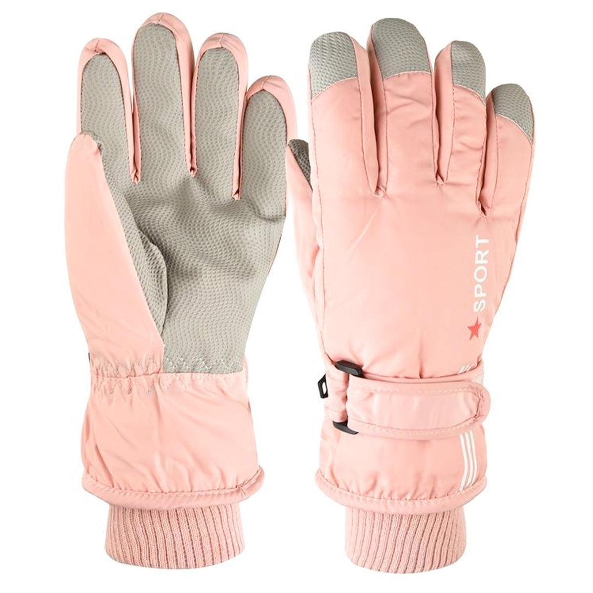 Kids Winter Ski Snow Gloves, Waterproof Snowboard Gloves Boys Girls 5-10