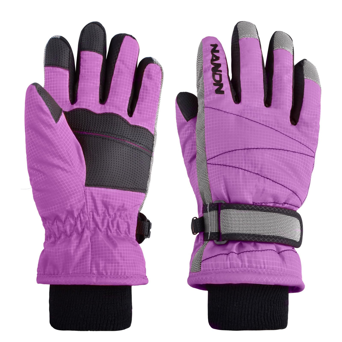 Azarxis Kids Ski Snow Gloves, Waterproof Winter Mittens for Boys Girls