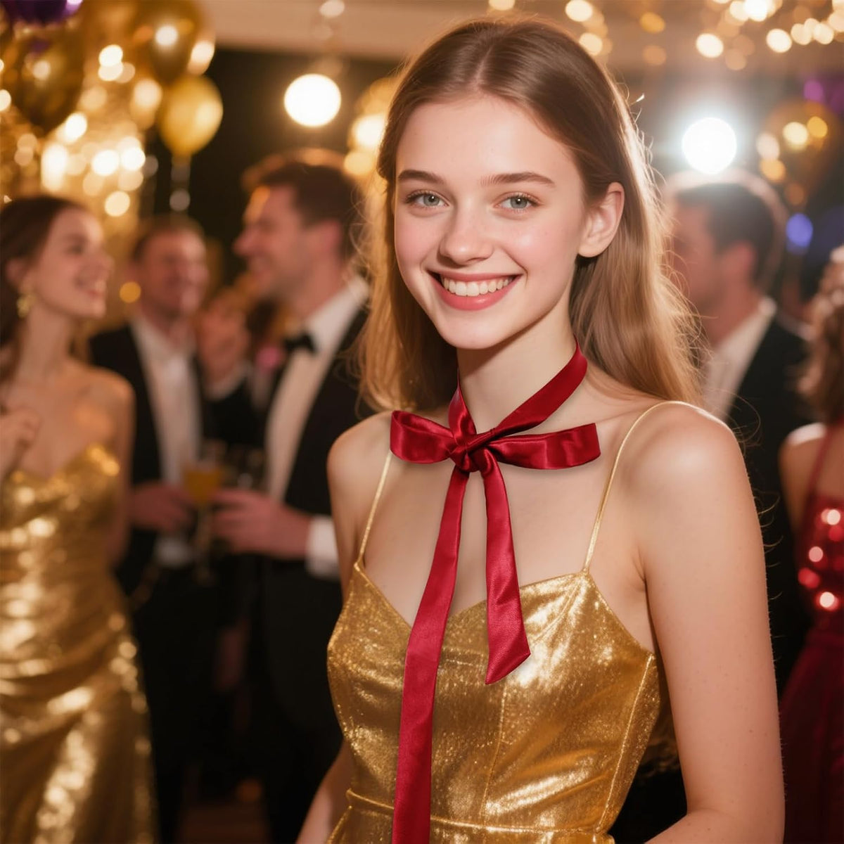 Jmkcoz Bow Tie for Women Girls Satin Ribbon Self-tie Bowtie Necktie