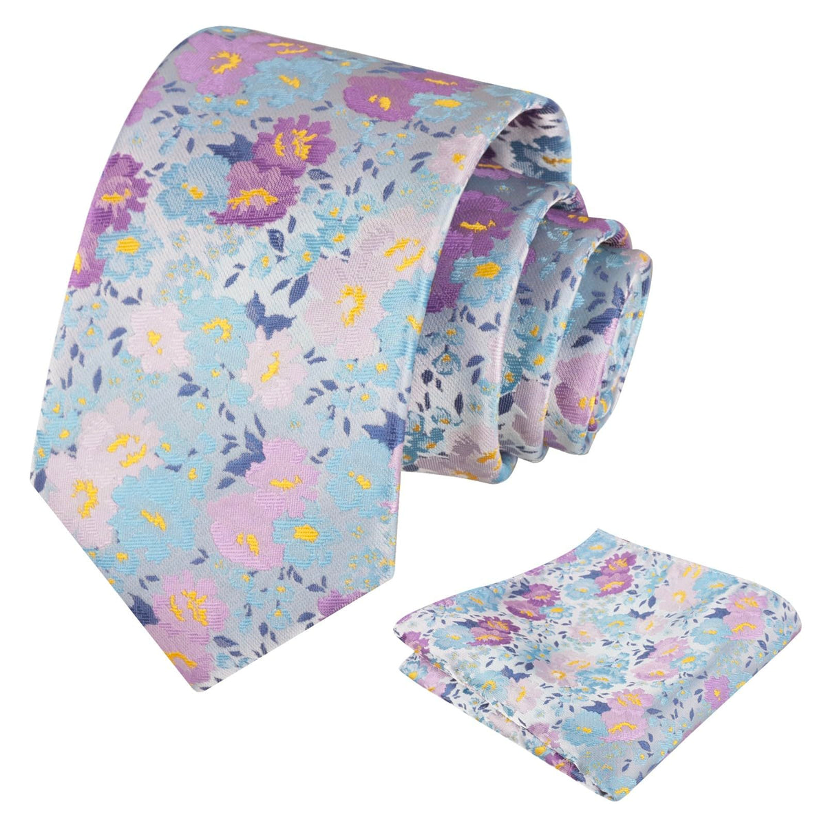 Alizeal Mens 3.15'' Colorful Flower Necktie Set