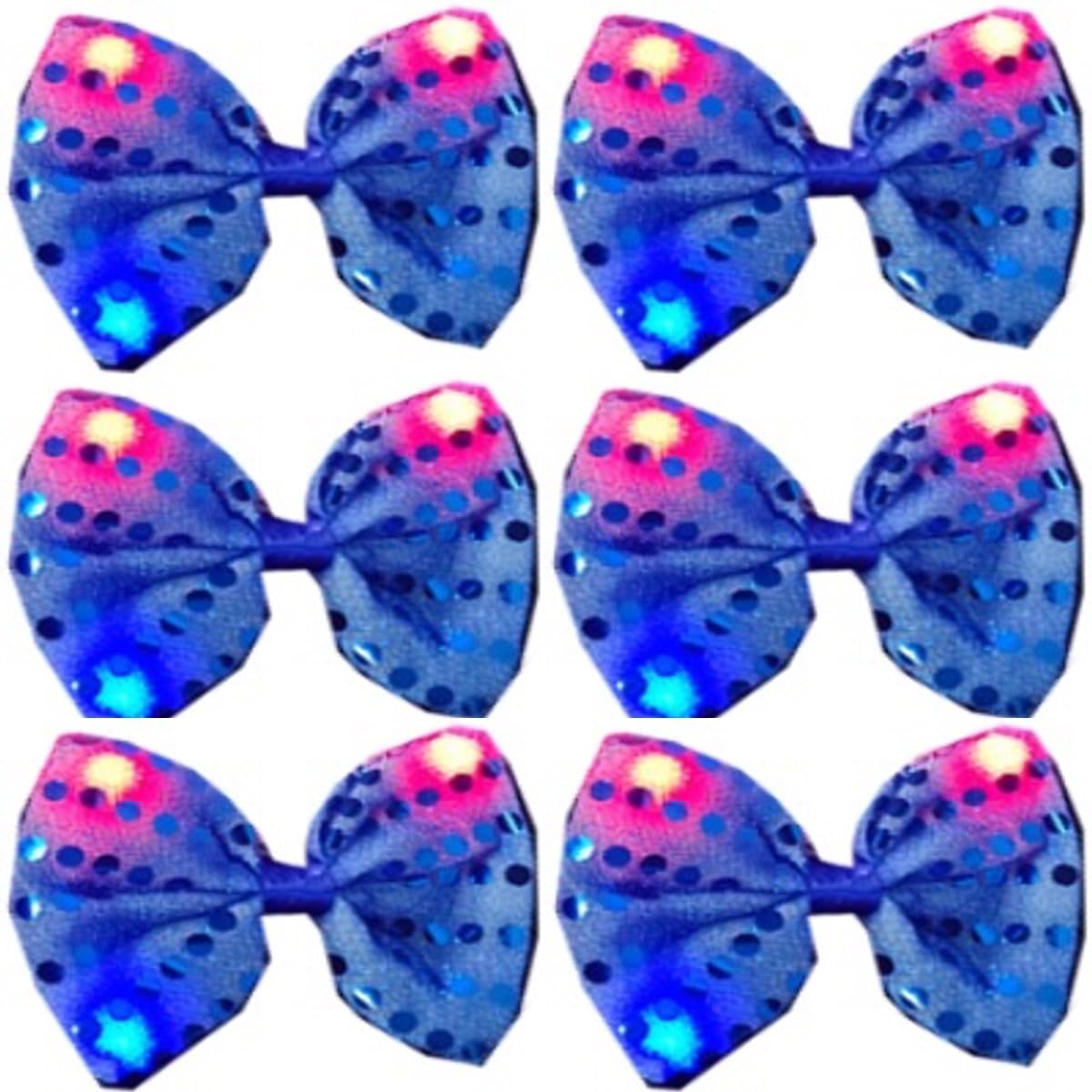 LED Sequin Necktie Electric Bright Light Up Men's Bow Ties Women Kids Flashing Bowties Glow Party Rave Festival School