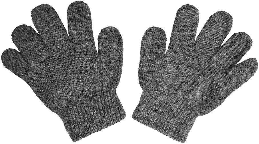 Kids Gloves Magic Knit Gloves for Girls/Boys Solid Colors