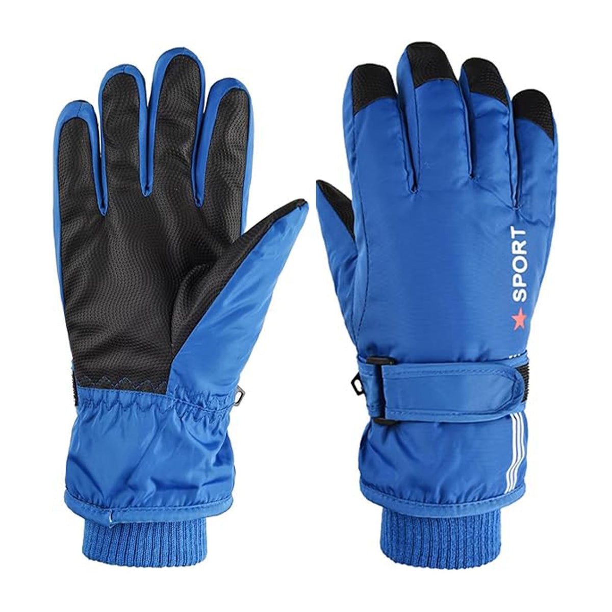 Kids Winter Ski Snow Gloves, Waterproof Snowboard Gloves Boys Girls 5-10