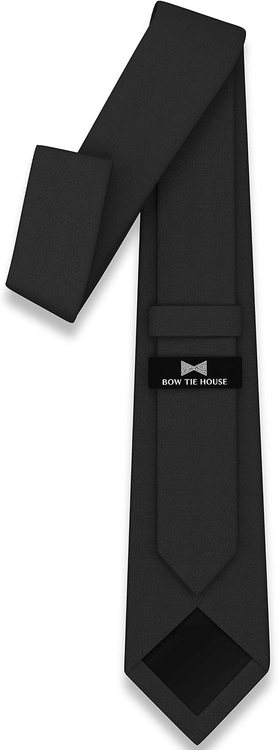 Men's Gabardine Matt Neckties Solid Color for Tuxedo Classic Design, by Bow Tie Hosue