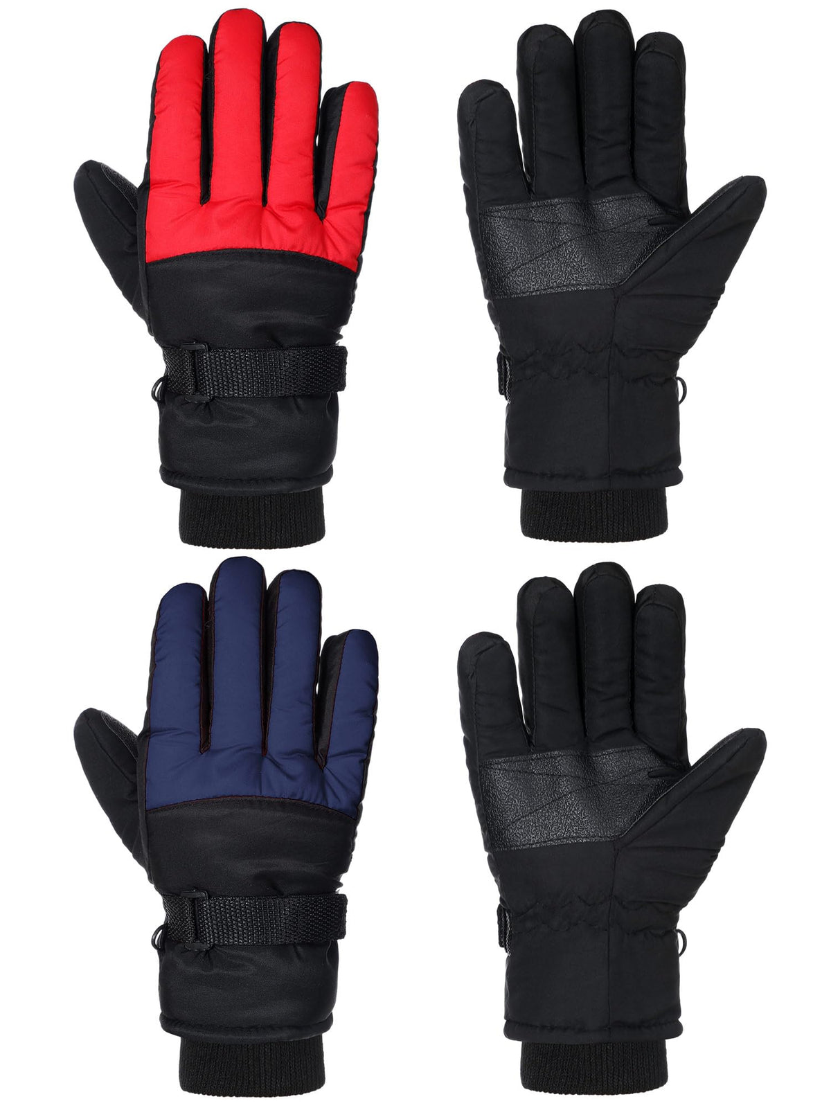 SATINIOR 2 Pair Kids Waterproof Winter Gloves