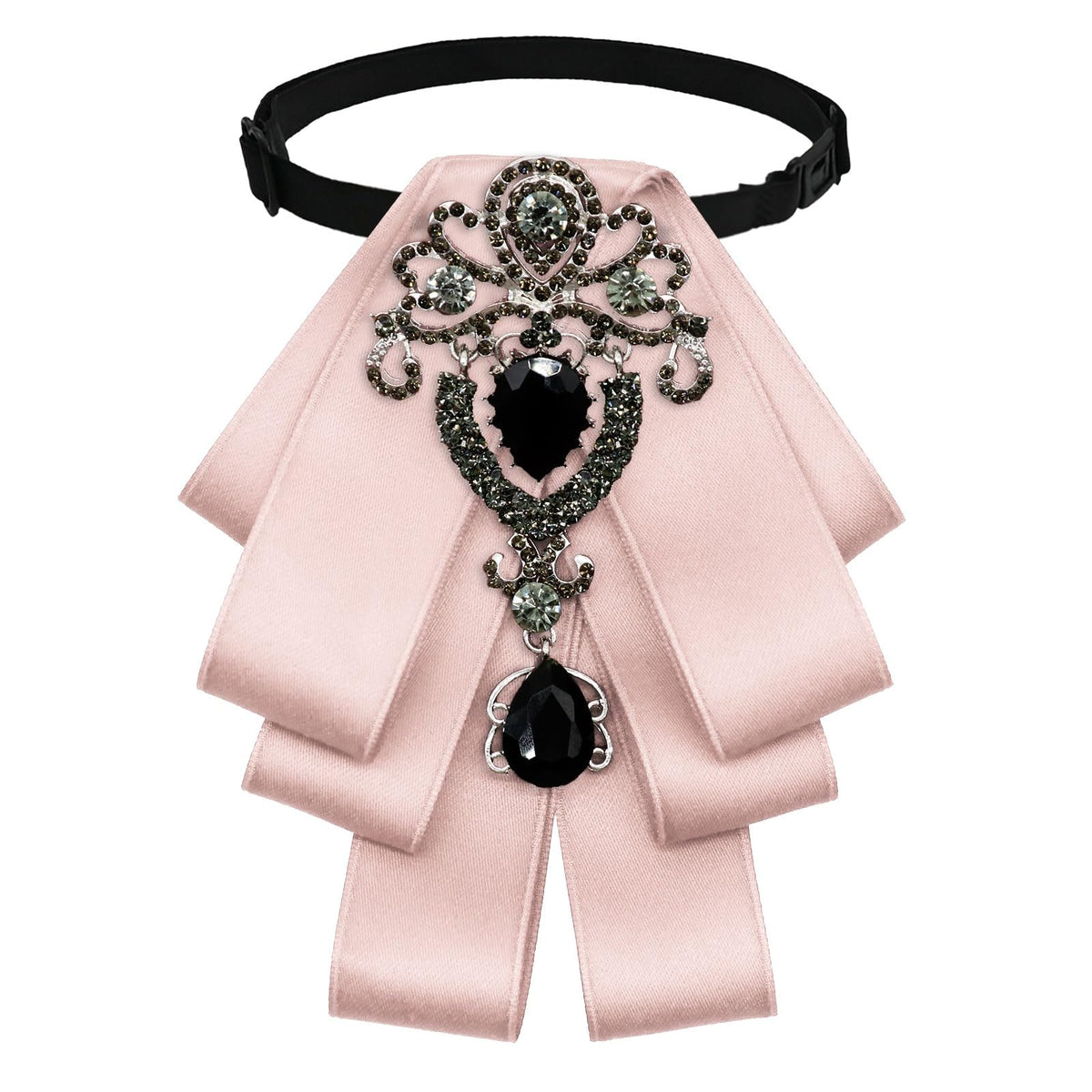 LJBFNN Bow Ties for Men Women, Womens Bow Tie Adjustable Pre-Tied Rhinestone Bowties Men for Suit Tuxedo Vest Shirt Uniform