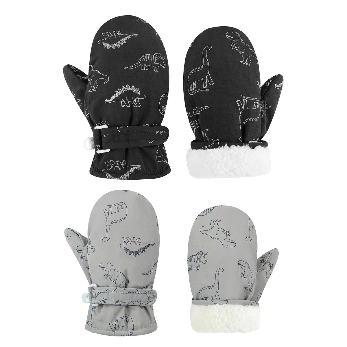 Toddler Mittens Lined Fleece Snow Gloves for Boys Girls Kids Winter Ski Gloves Baby Mittens