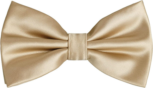 Alizeal Mens Pre-tied Adjustable Bow Tie Solid Tuxedo