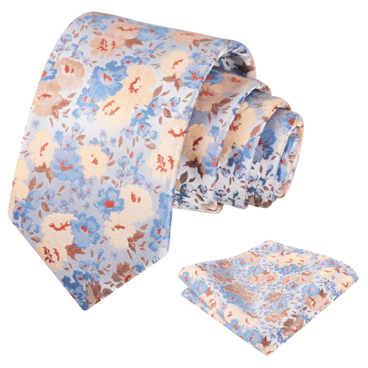 Alizeal Mens 3.15'' Colorful Flower Necktie Set