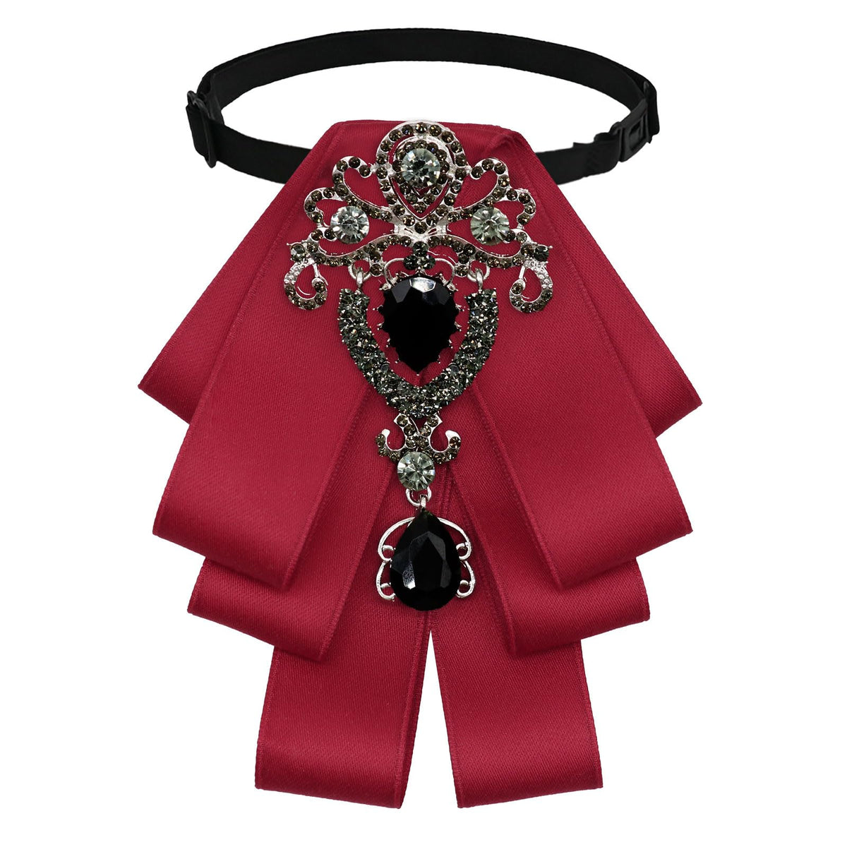 LJBFNN Bow Ties for Men Women, Womens Bow Tie Adjustable Pre-Tied Rhinestone Bowties Men for Suit Tuxedo Vest Shirt Uniform