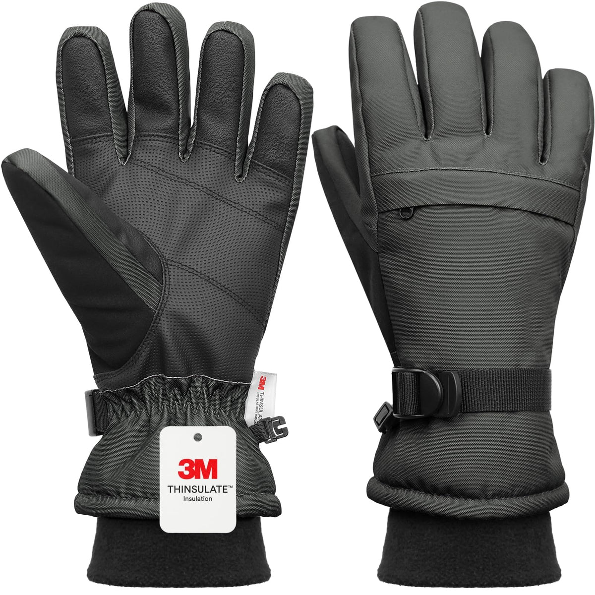 Ski Gloves,Snow Gloves Waterproof Winter Warm Cold Weather Touchscreen Gloves for Parent& Child Kids Skiing,Snowboarding
