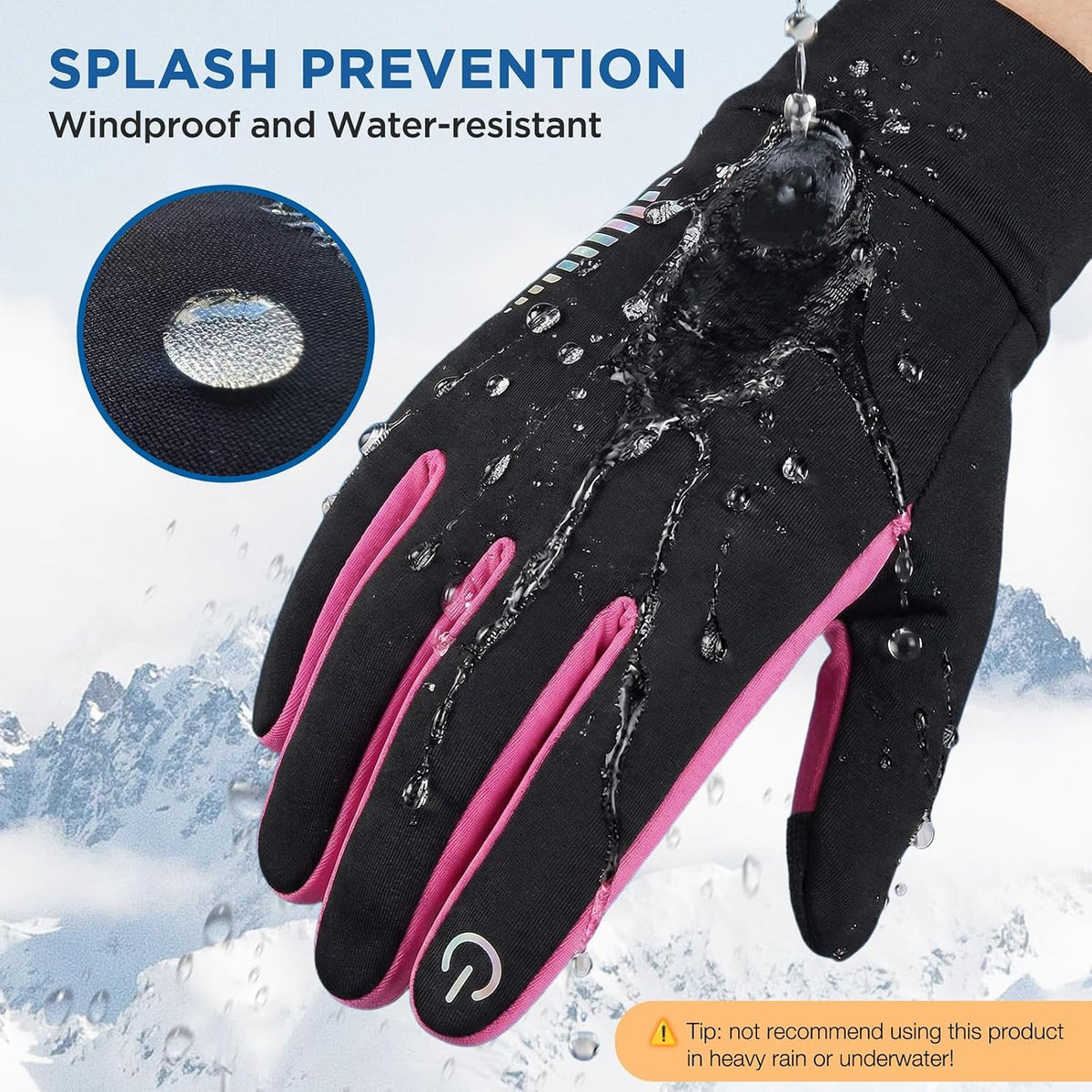 SIMARI Kids Winter Gloves Touchscreen Water-Resistant Warm Thermal for Boy Girl Toddler Cycling Running Ski Snow Cold Weather