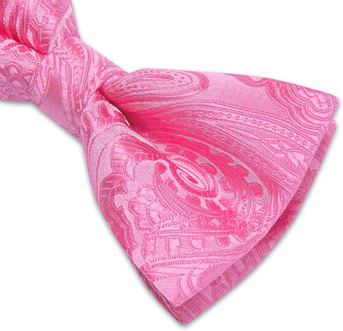 DiBanGu Silk Paisley Bow Tie for Men Formal Pre-tied Bowtie Set