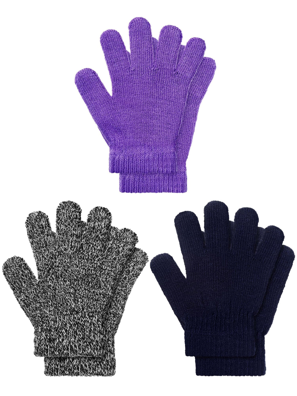 EBOOT 3 Pairs Winter Kids Gloves Warm