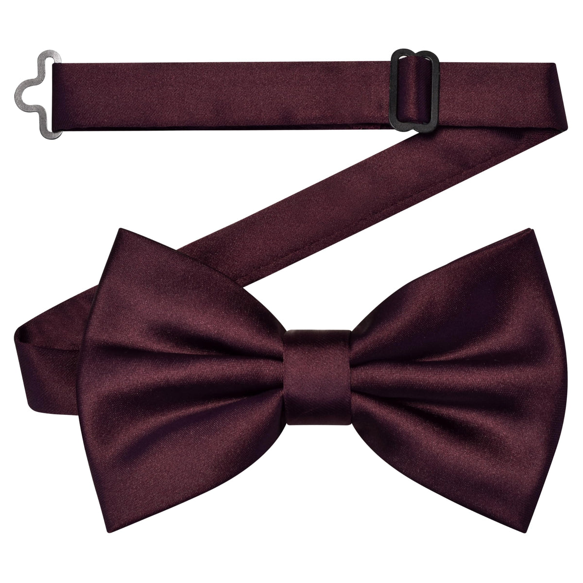 Branduce Solid Color Pre-tied Bow Tie Quality Adjustable Bowtie for Men Party Wedding
