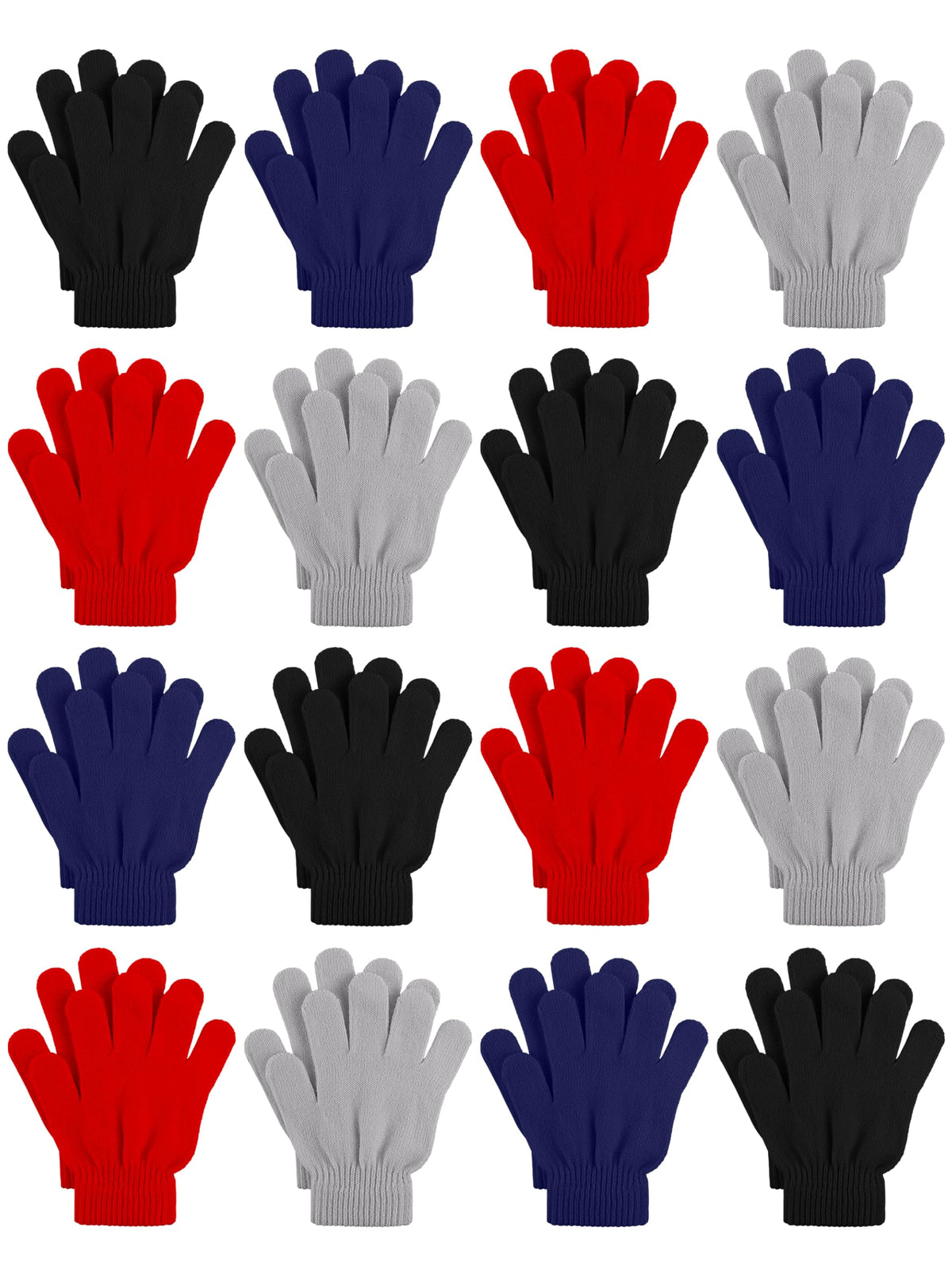 Cooraby 16 Pairs Winter Kids Gloves Warm Toddler Gloves for Boys Girls