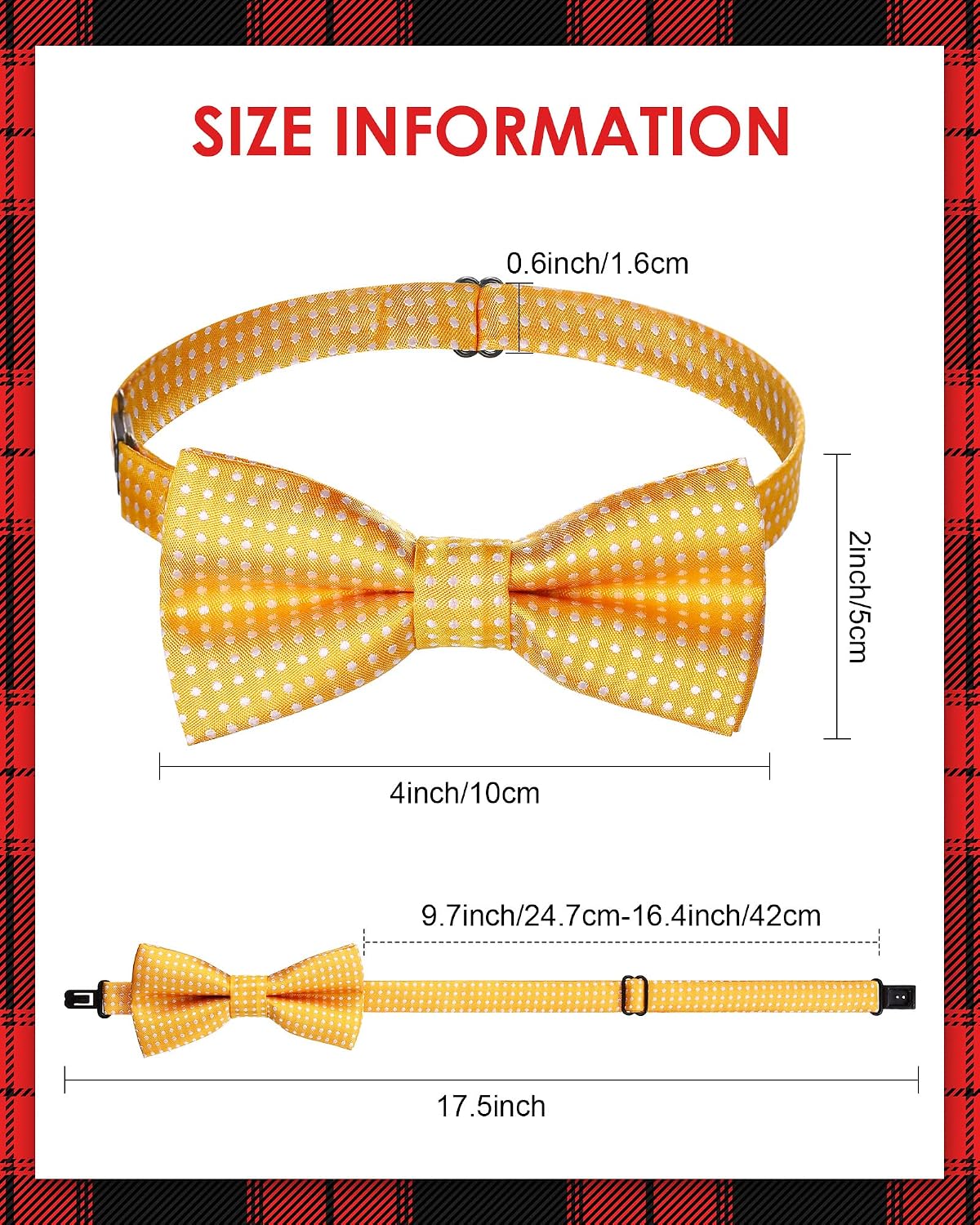 20 Pcs Kids Tie Bulk, Pre-tied Bow Tie for Boys, Classic Style