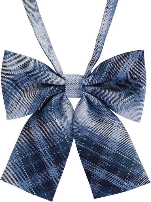 Women's Classic Plaid Bow Tie Adjustable Pre-Tied Bowtie