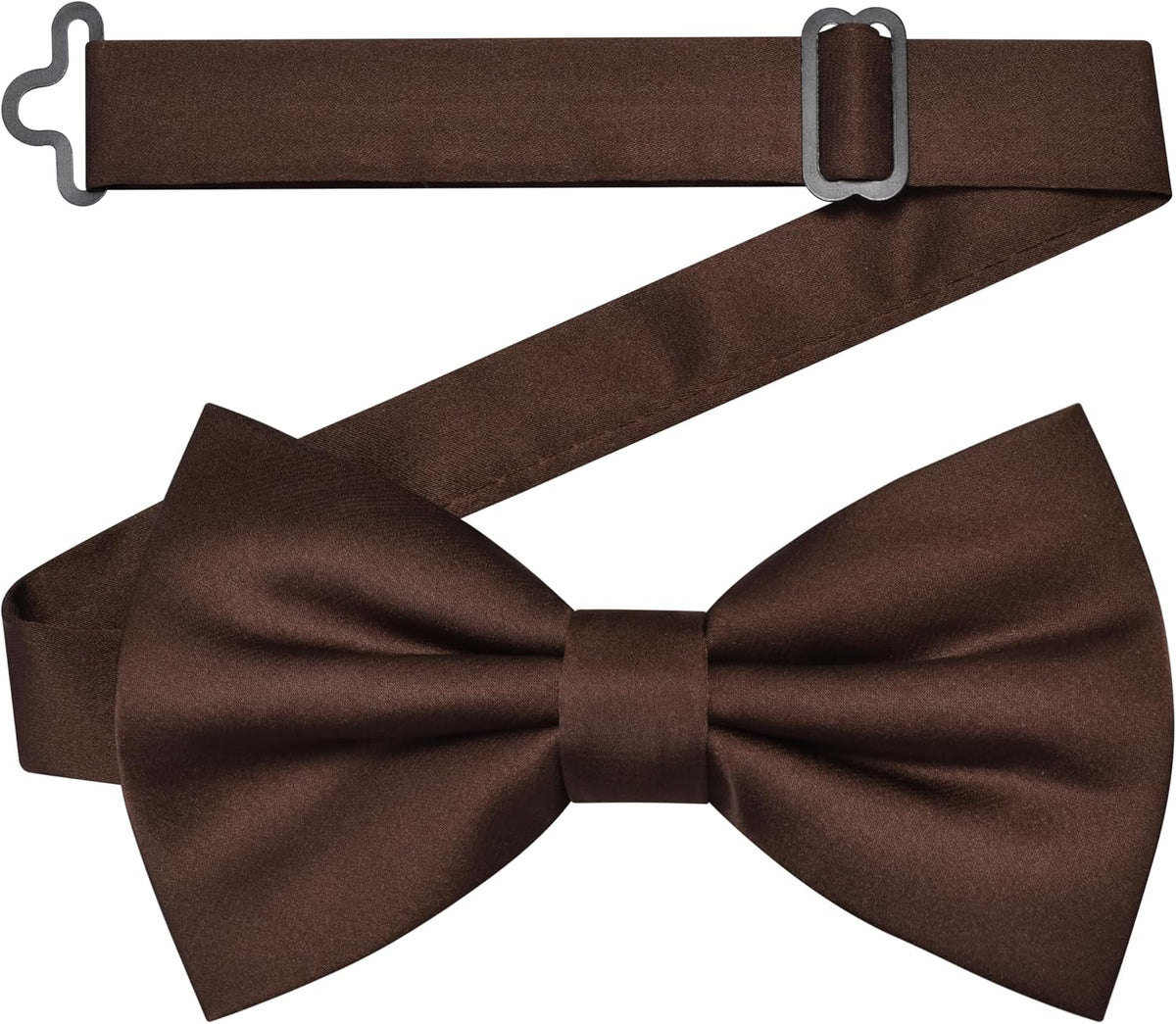 Branduce Solid Color Pre-tied Bow Tie Quality Adjustable Bowtie for Men Party Wedding