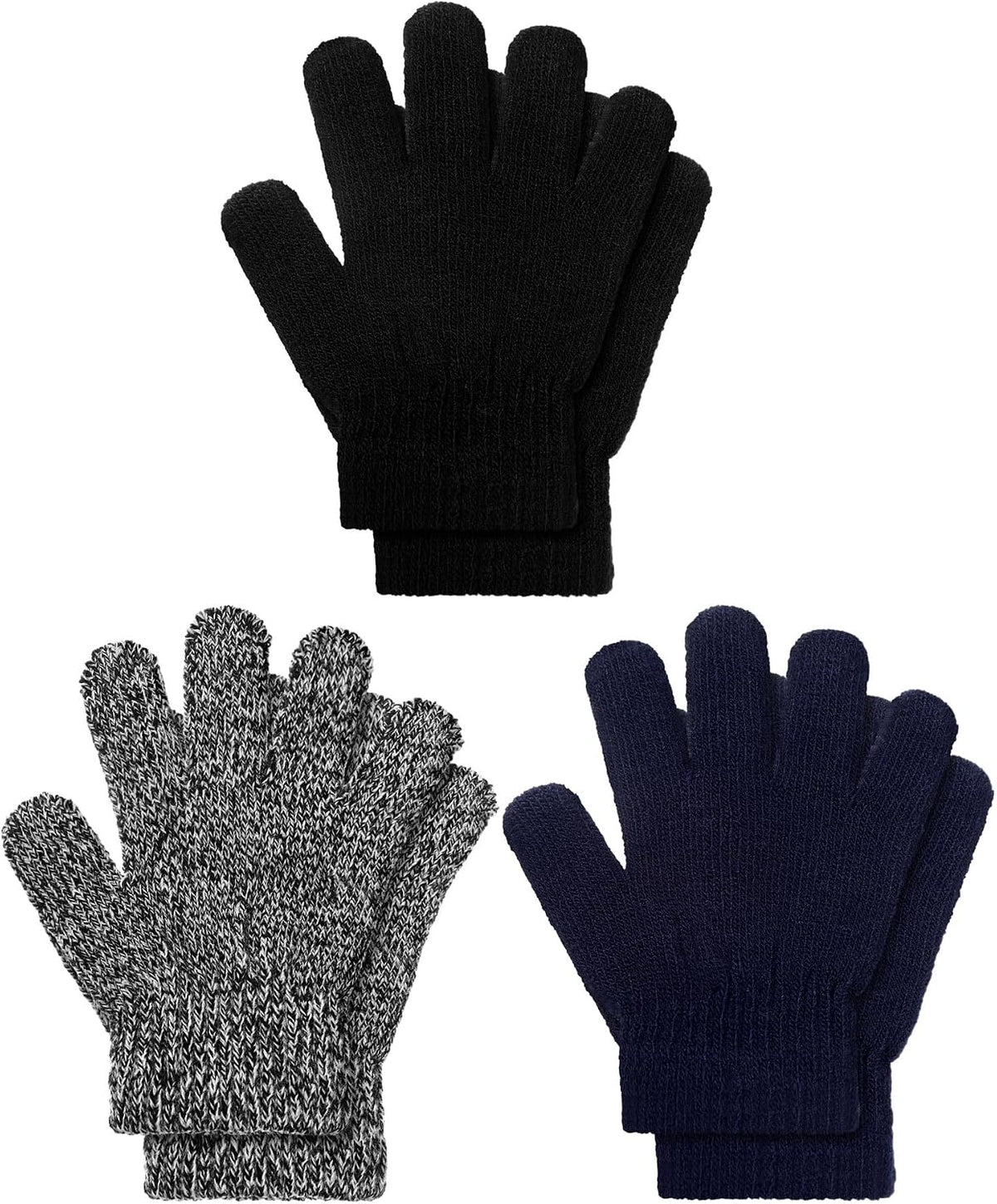 EBOOT 3 Pairs Winter Kids Gloves Warm