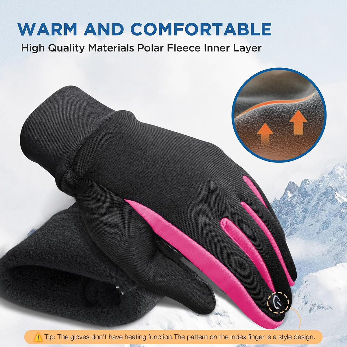 SIMARI Kids Winter Gloves Touchscreen Water-Resistant Warm Thermal for Boy Girl Toddler Cycling Running Ski Snow Cold Weather
