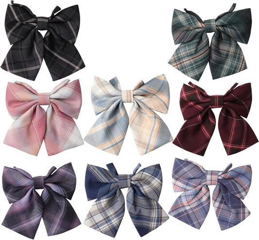 Uniform Adjustable Pre-Tied Zipper Ties For kids boys girls 8 pcs Gowns Neck Neckties School Men's Pretied Ties Set