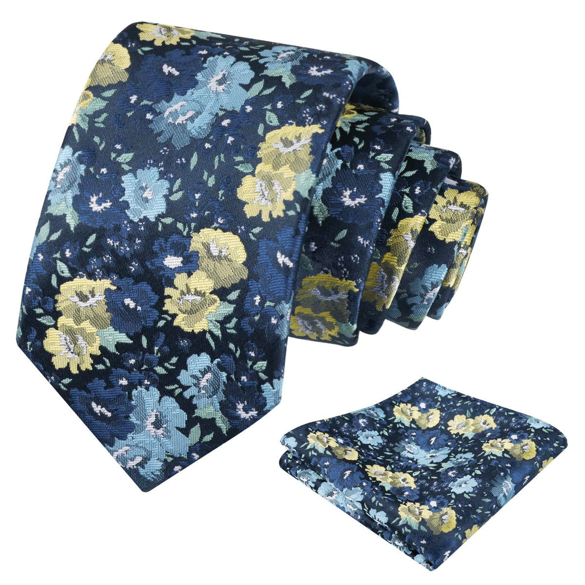 Alizeal Mens 3.15'' Colorful Flower Necktie Set