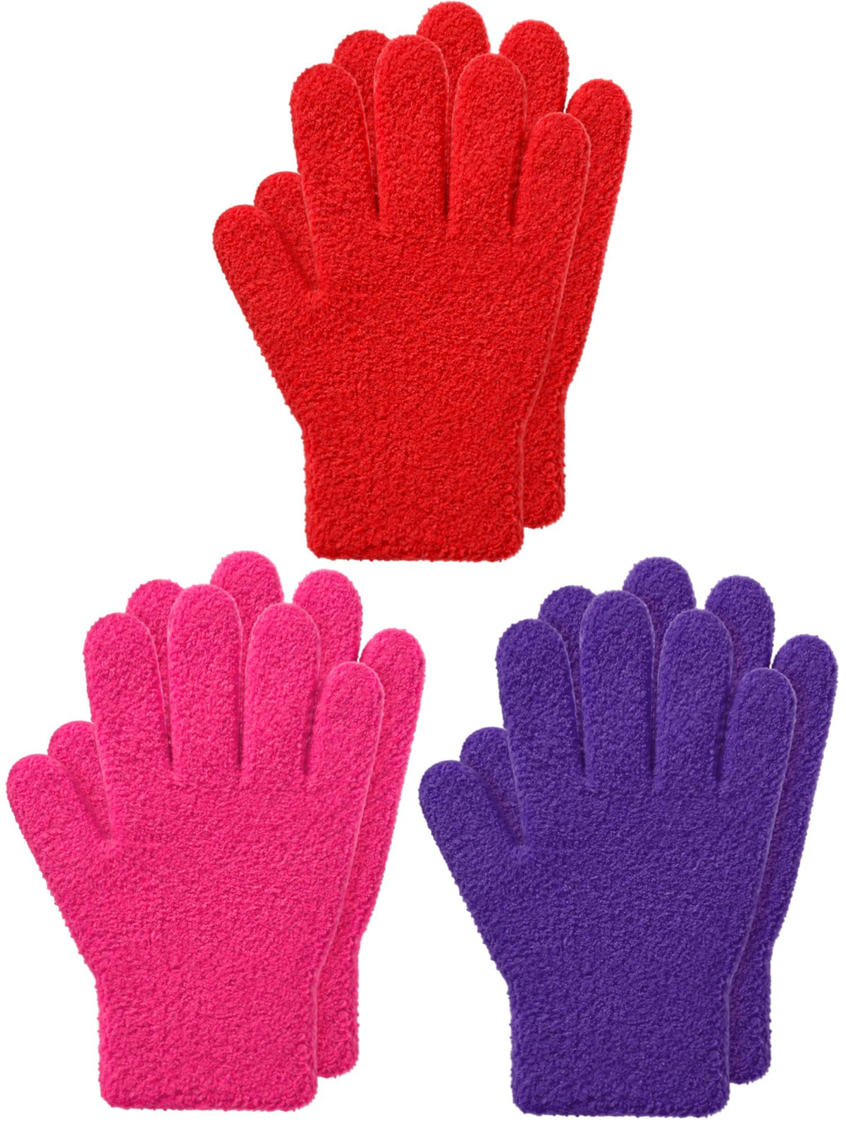EBOOT 3 Pairs Winter Kids Gloves Warm