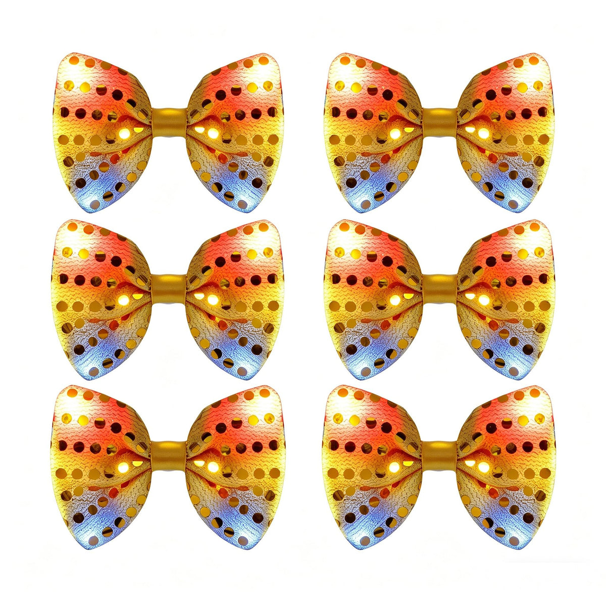LED Sequin Necktie Electric Bright Light Up Men's Bow Ties Women Kids Flashing Bowties Glow Party Rave Festival School