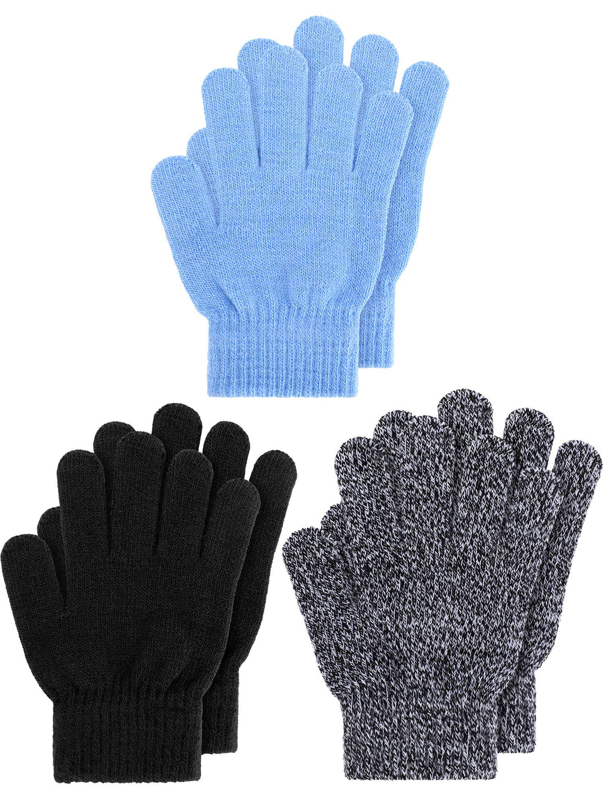 EBOOT 3 Pairs Winter Kids Gloves Warm