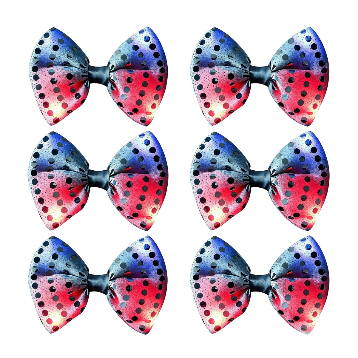 LED Sequin Necktie Electric Bright Light Up Men's Bow Ties Women Kids Flashing Bowties Glow Party Rave Festival School