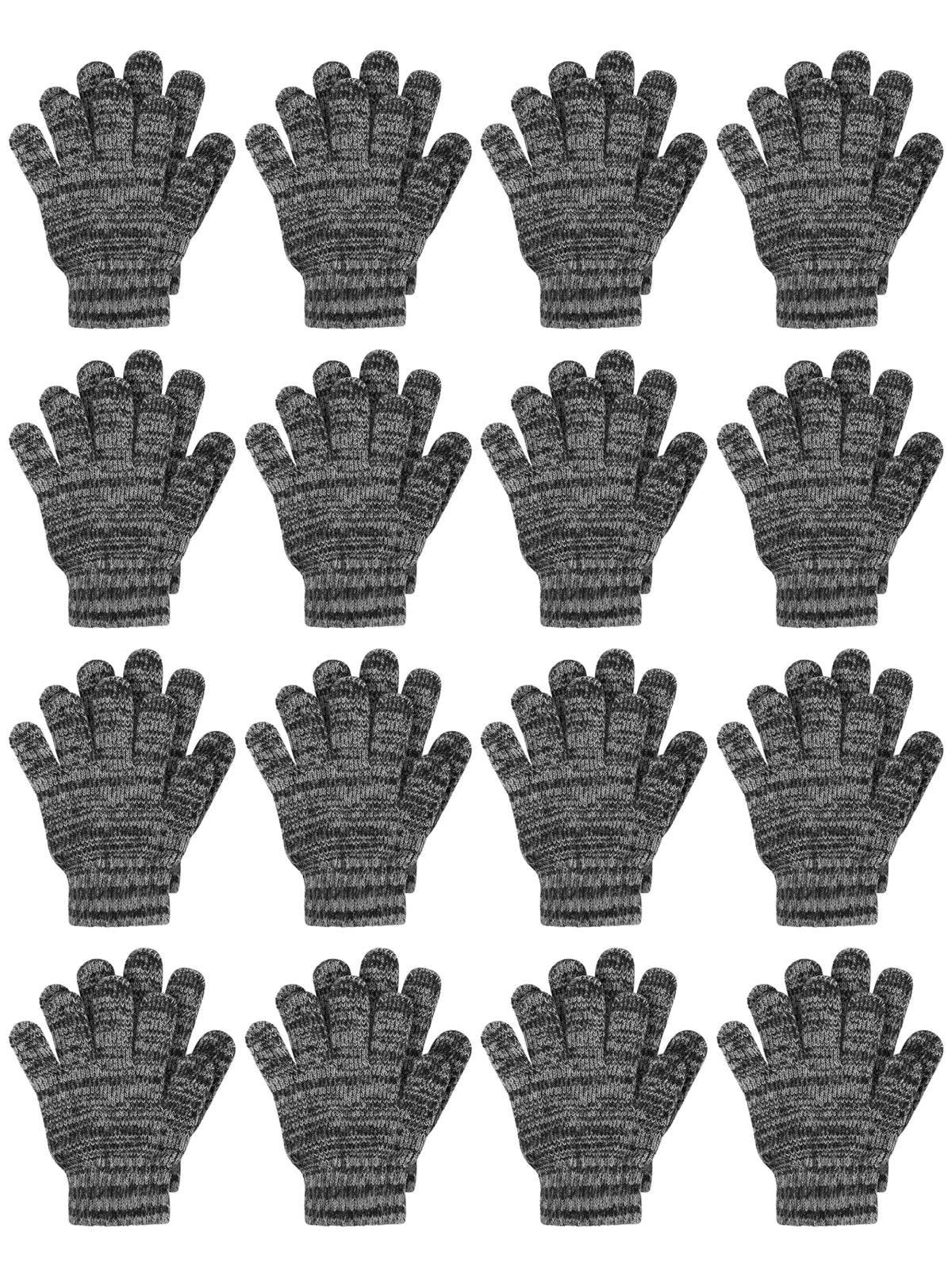 Cooraby 16 Pairs Winter Kids Gloves Warm Toddler Gloves for Boys Girls