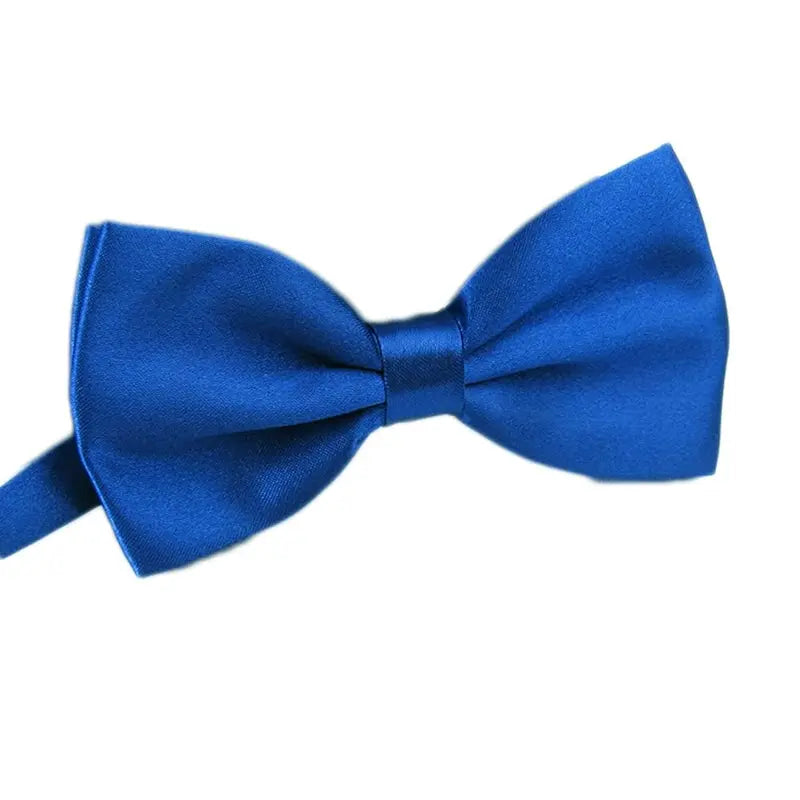 AWAYTR Men's Pre-Tied Synthetic Polyester Bow Tie - Classic Style Adds Polished Poise, 2.4 In Satin Silk Look, Adjustable for Wedding Party Fancy Occasions