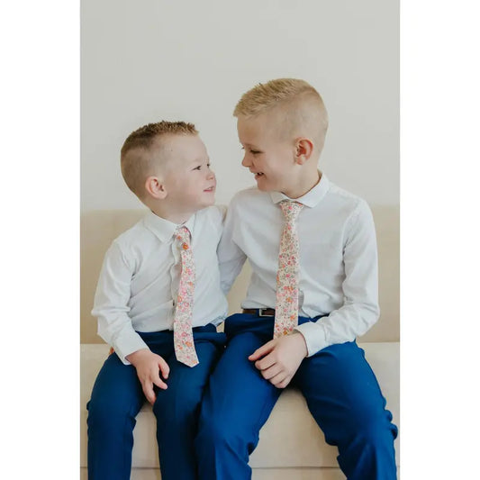 Pink Meadow Boys Tie