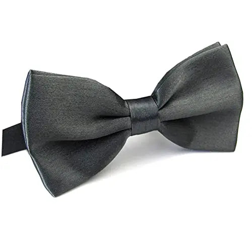 AWAYTR Men's Pre-Tied Synthetic Polyester Bow Tie - Classic Style Adds Polished Poise, 2.4 In Satin Silk Look, Adjustable for Wedding Party Fancy Occasions